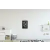 Koffiebonen - Zwart - Vintage textielposter latten blank klein -kinderkamer