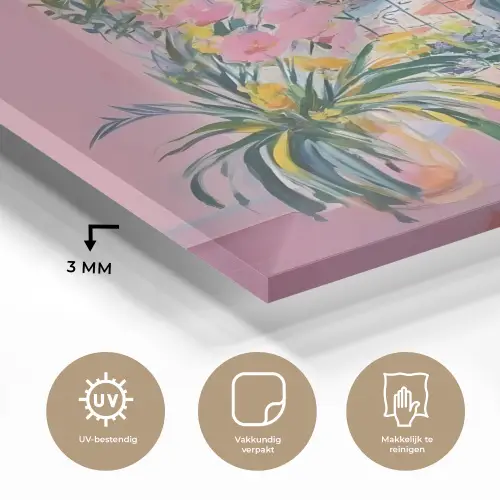 Roze - Buiten - Verf plexiglas 5mm klein -sfeer2