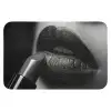Vrouw - Lippenstift - Zwart wit - Make up WCmat klein -3d
