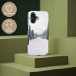 Weg - Sneeuw - Naaldbos - Winter - Avontuurlijk Toughcase MagSafe Apple iPhone 17 klein -USP_PrintM_NL