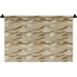 Golven - Patroon - Goud Wandkleed katoen klein 269 -zz3d