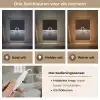 Zwanen - Hart - Zwart - Wit Light Box met kabel (Tafellamp) klein -USP_lichtkleurNL