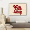 Oh honey - Rood - Schaduw canvas 2cm klein -sfeer6