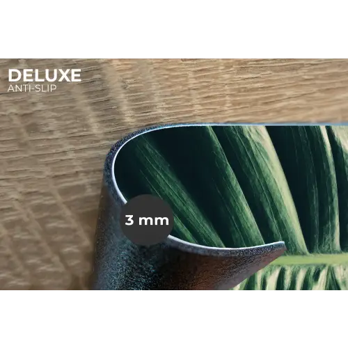 Inductie beschermer - Bananenblad - Tropisch - Jungle - Bladeren Placemat vinyl groot -closeup