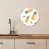Ananas Aquarelle KitchenYeah - Keuken - Wandcirkel Forex klein -sfeer3