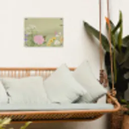 Botanisch - Bloemen - Kleurrijk tuinposter los doek klein -sfeer7