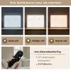 Minimalistisch - Wit - Grijze aders Light Box met batterij (Wandlamp) middel 907 -USP_lichtkleurNL