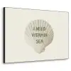 Schelp - Quote - Groen Textielframe zwart klein -3d