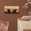 Schotse hooglanders - Heide - Landschap - Dieren plexiglas 5mm klein -sfeer5