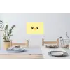 Kuiken - Vrolijk - Geel - Minimalistisch Muursticker klein -eettafel