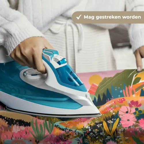 Rivier - Diepte - Bloemen Wandkleed katoen klein -sfeer9