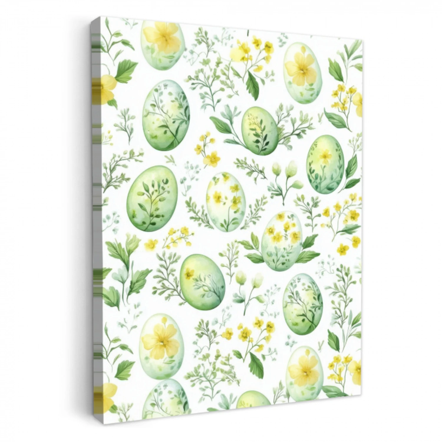 Patroon - Groen - Eieren KitchenYeah - Keuken - Canvas middel -3d