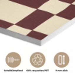 Retro - Patroon - Bruin PET vilt klein 837 -closeup_DE