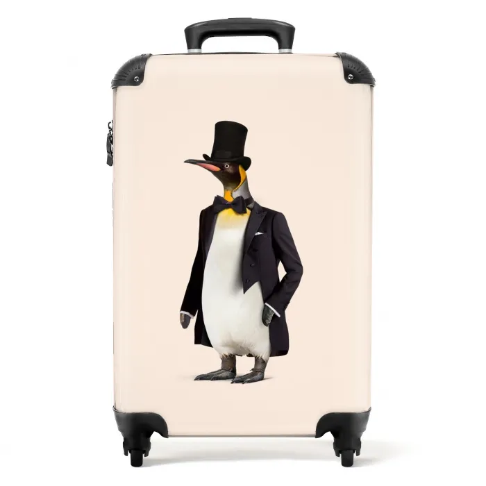 Pinguin in Pak Koffer - NBS - Handbagage middel -productfoto_recht