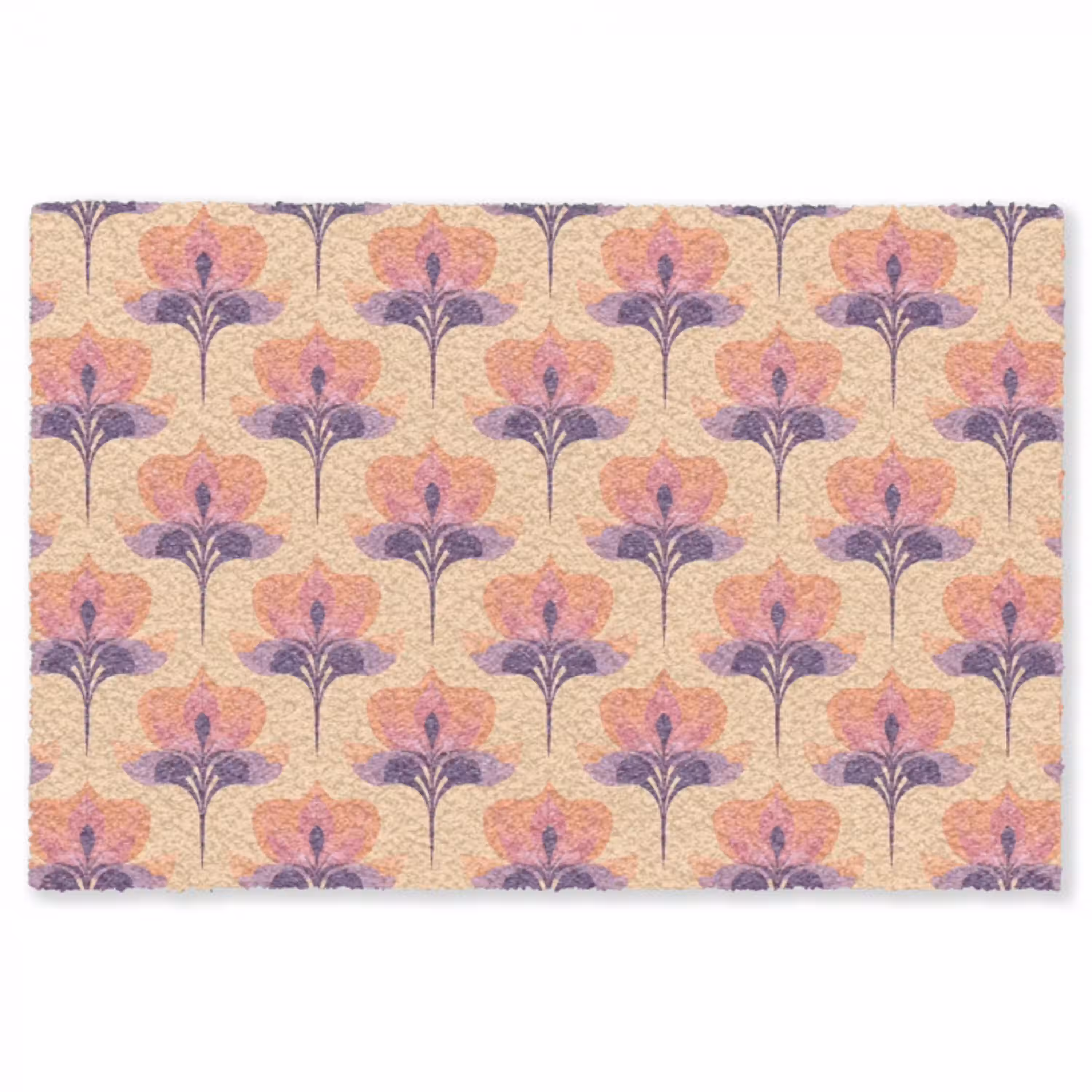 Botanisch - Patroon - Pastel Vloerkleed Rechthoek klein 1091 -3d