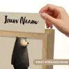 Beer - Donkerbruin - Minimalistisch Light Box met kabel (Kinderlampje) klein -USP_websiteprintNL