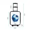 Voetbal - Inktspatten - Blauw - Bal Kinderkoffer - Zwart klein -productfoto_formaten