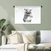 Nijlpaard - Baby dier - Dieren Wandkleed katoen klein -sfeer7