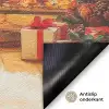Winter - Kerst - Huis - Openhaard Deurmat klein -antislip_NL