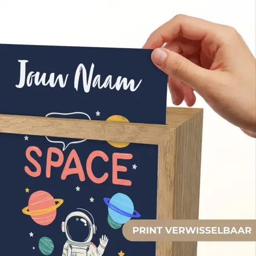 Astronaut - Ruimte - Planeten Light Box met kabel (Kinderlampje) klein -USP_websiteprintNL