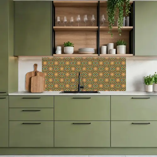 Bloemen - Vintage - Patronen - Bohemian - Mandala keuken achterwand 2 middel 871 -sfeer3