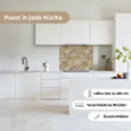 Zacht - Goud - Kleurrijk keuken achterwand 2 middel 865 -sfeer4_DE