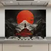 Krijger - Rode trappen - Zon - Berg keuken achterwand spatscherm klein -3d_website