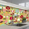 Patronen - Bloemen - Kleuren keuken achterwand 2 middel 871 -3d_schuin
