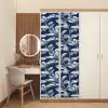 Botanisch - Patroon - Blauw deurposter klein 289 -sfeer3
