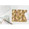 Geometrisch - Driehoek - Goud muismat rubber klein 262 -witbureau