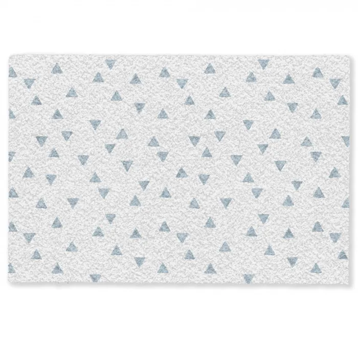 Blauw - Driehoek - Patroon Deurmat klein 898 -zkaufland3d