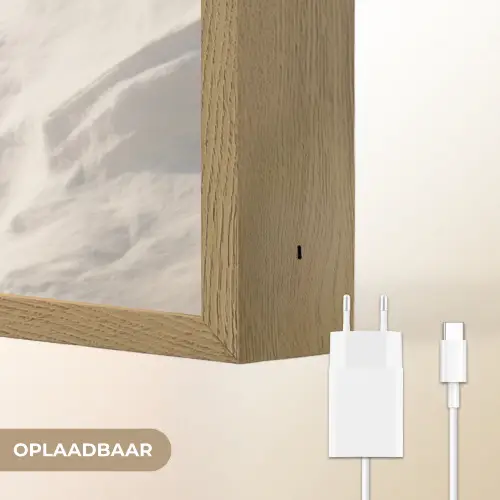 Kloof - Wit - Sneeuw Light Box met batterij (Wandlamp) middel -USP_websiteoplaadbaarNL