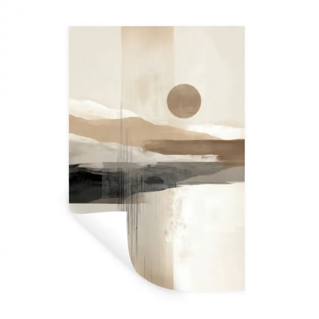 Minimalistisch - Landschap - Dimensie Muursticker klein -3d