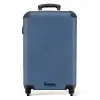 Lederen look blauw NBS - Handbagage koffer - Kinderen Unisex middel -productfoto_recht