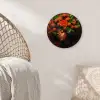 Vrouw - lychee - exotisch Wandcirkel kunststof plaat 5mm dik klein -sfeer5