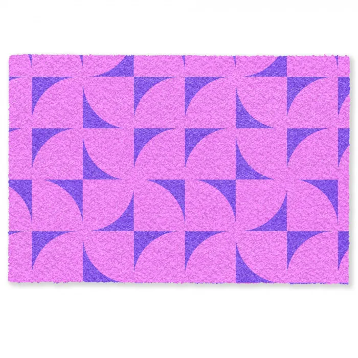 Kwadranten - Paars - Roze - Vierkanten Deurmat klein 898 -zkaufland3d