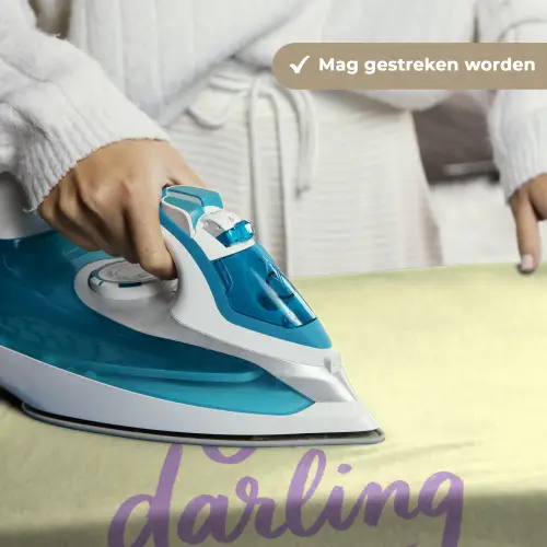Oh darling - Geel - Hart Wandkleed katoen klein -sfeer9