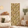 Ginkgo - Bladeren - Goud deurposter klein 289 -sfeer2