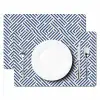 Crème - Blauw - Strepen - Patroon Placemat vinyl groot 368 -zzsfeer2_Kitchenyeah-website