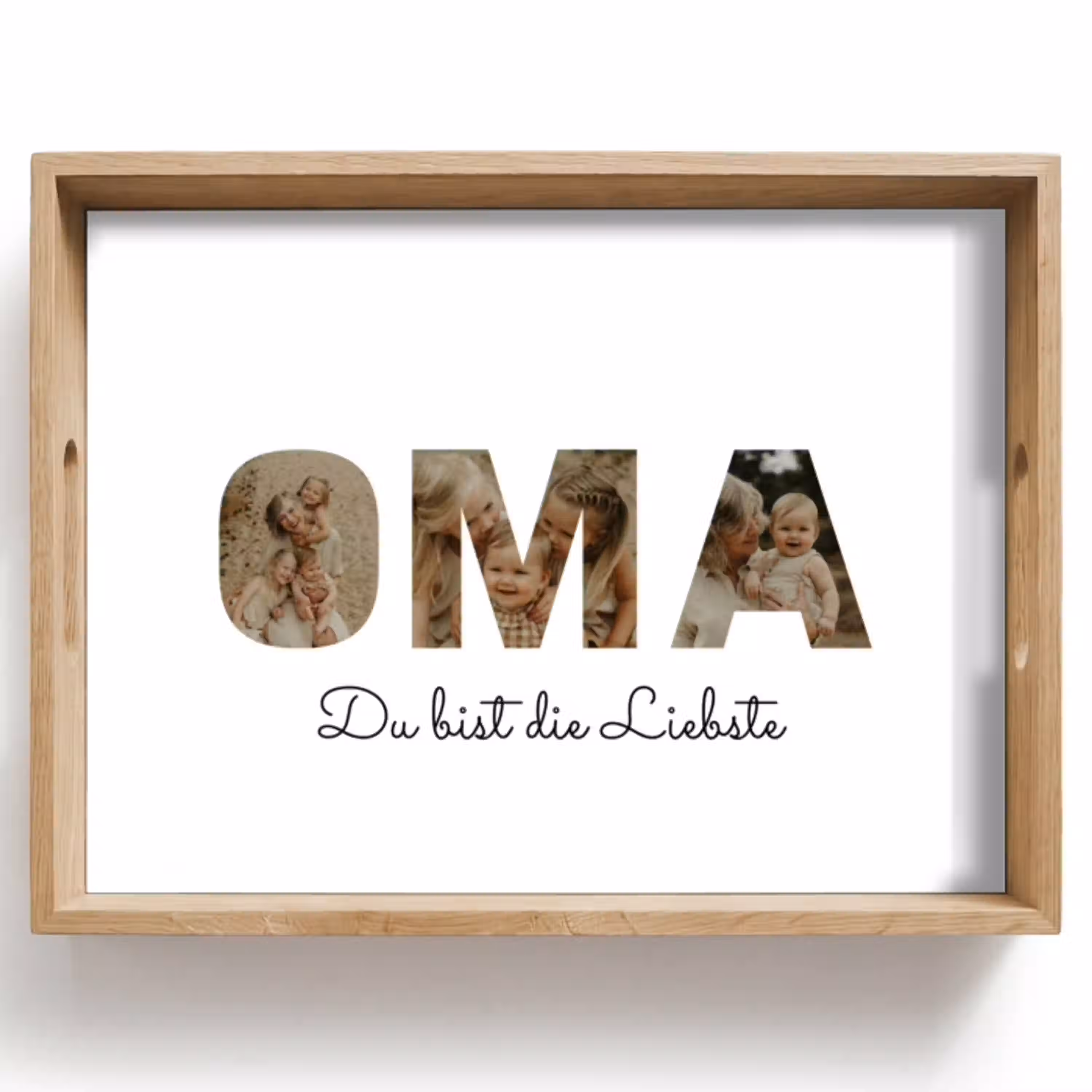 Oma - Buchstaben-Collage Dienblad Rechthoek middel -z3d_shopping