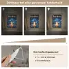 Raket - Ruimte - Blauw - Licht Light Box met kabel (Kinderlampje) klein -USP_dimbaarNL