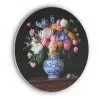 Rozen - Bloemen - Vaas - Boeket Akoestische PET Vilt - Rond klein -3d
