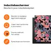 Zomer - Vlinder - Zwart - Roze Inductie beschermer vinyl 3mm klein 276 -zzzzzzz-td-ups
