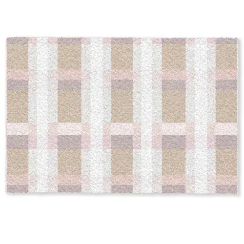 Ruitpatroon - Aardetinten - Minimalistisch Deurmat klein 898 -zkaufland3d
