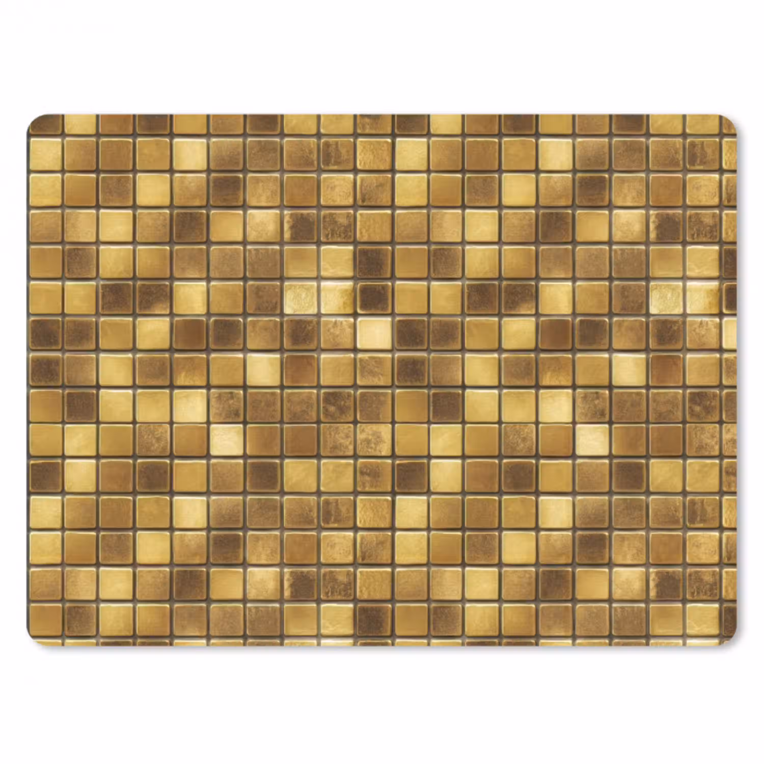 Tegels - Mozaïek - Luxe - Warm Goud muismat rubber klein 262 -3d