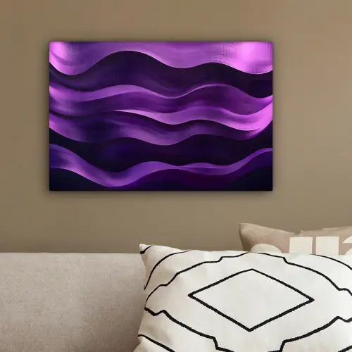 Golven - Abstract - Paars canvas 2cm klein -sfeer3