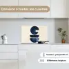 Vormen - Blauw - Abstract keuken achterwand spatscherm klein -sfeer4_FR