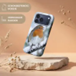 Roodborstje - Tak - Sneeuw - Winter - Levendig Toughcase MagSafe Apple iPhone 17 Pro Max klein -USP_RandenV_NL