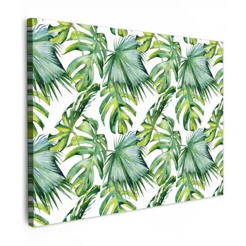 Inductie beschermer - Tropical - Bladeren - Jungle - Inductie mat canvas 2cm klein -z3d