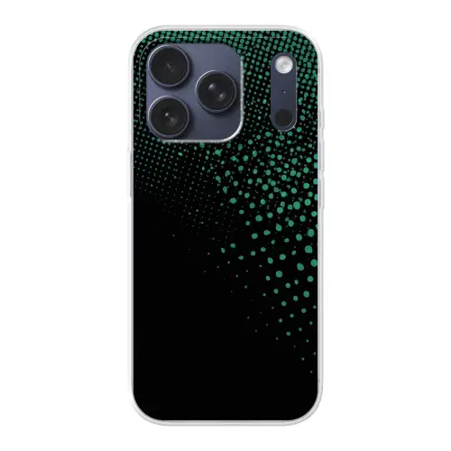 Gaming - Stippen - Groen - Vervagen Telefoonhoesje iPhone 17 Pro klein -3d